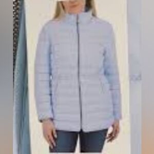 Women's Light Blue Puffer Jacket